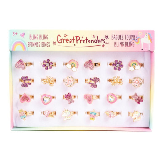 Snurringar, Bling Bling Spinner Rings - Great Pretenders