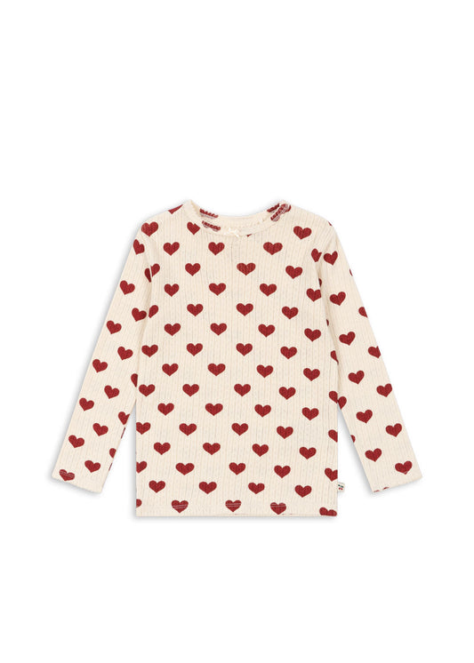 Minnie Blouse GOTS, Amour Rouge