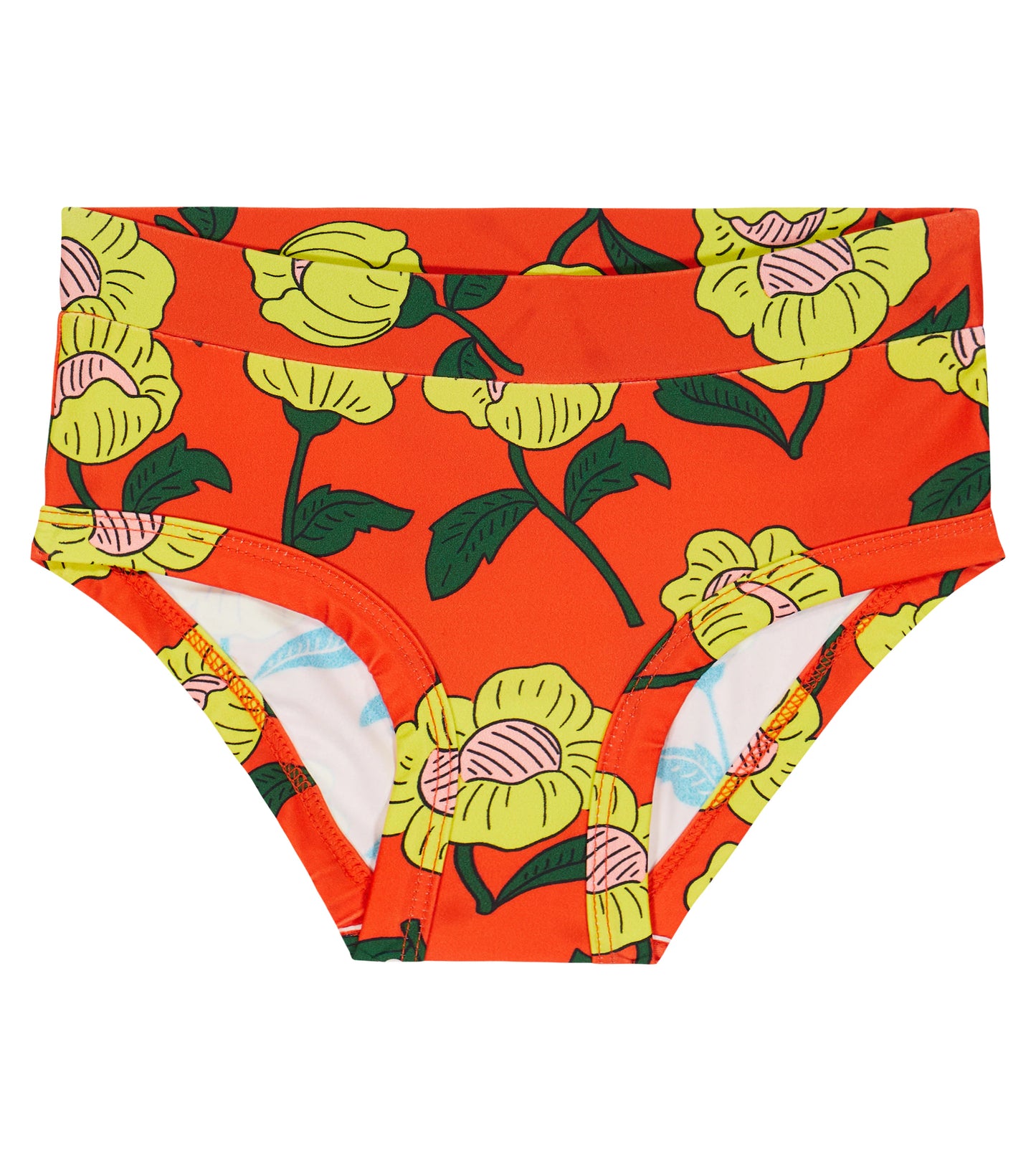 Flowers AOP High Waisted Swim Pants
