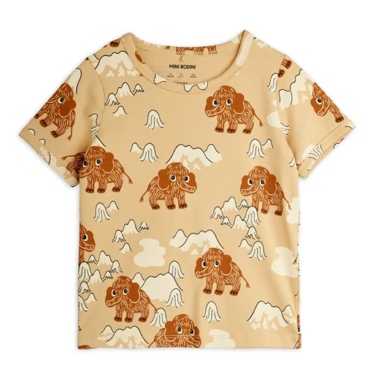 Mammoth T-shirt, Chapter 1, Limited Stock, Beige - Mini Rodini