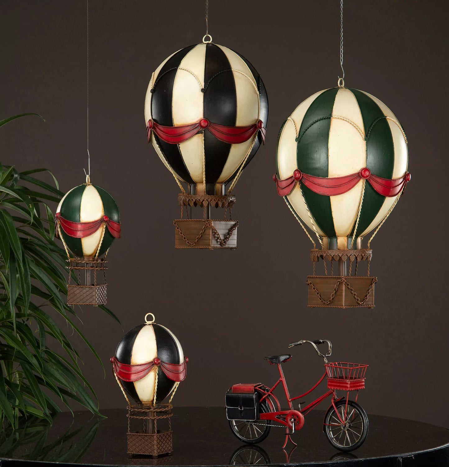 Luftballong 24x42 cm, Mix Metall Grön/Vit, 24x42 cm - Alot