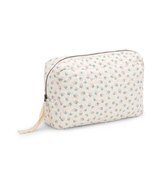 Big Quilted Toiletry Bag, Fleur Coloré