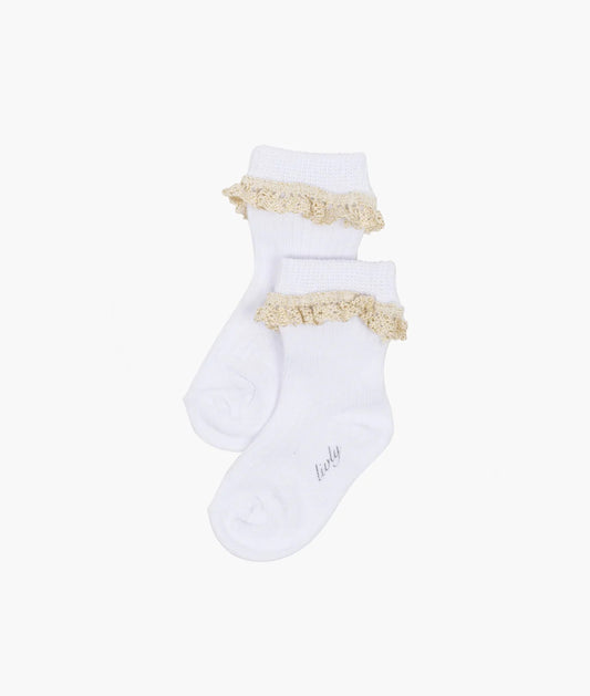 Lace Socks, White