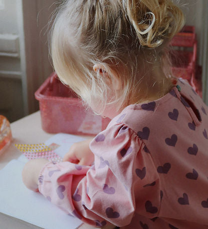 Drey Slit Blus GOTS, Hortensia Coeur - Konges Sløjd