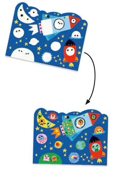 Magiskt måleri, Hidden in the sky - Djeco