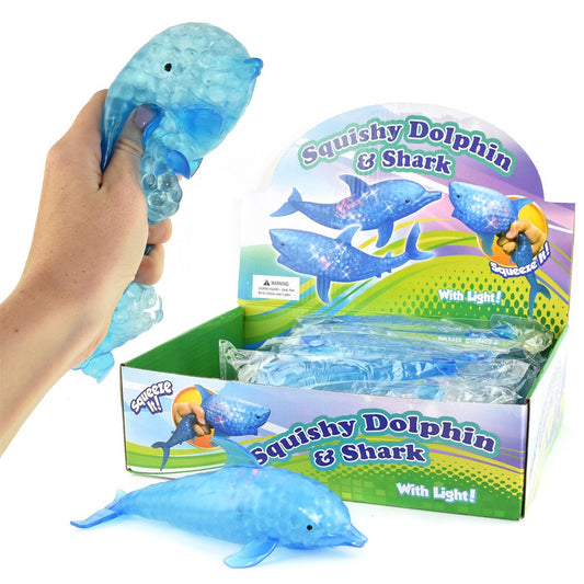 Klämleksak, SQUEEZE Delfin Pärlor 18cm - Robetoy