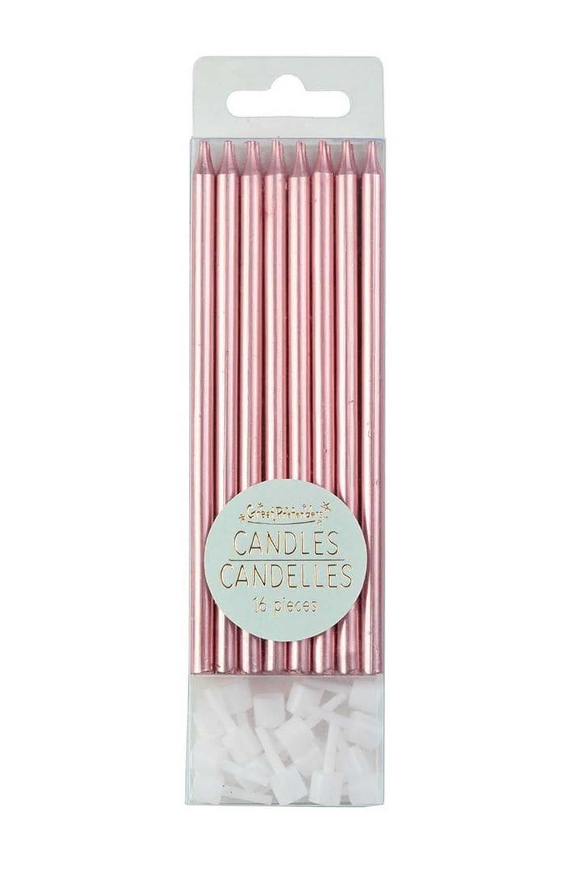 Tårtljus, Metallic Rosa - Great Pretenders