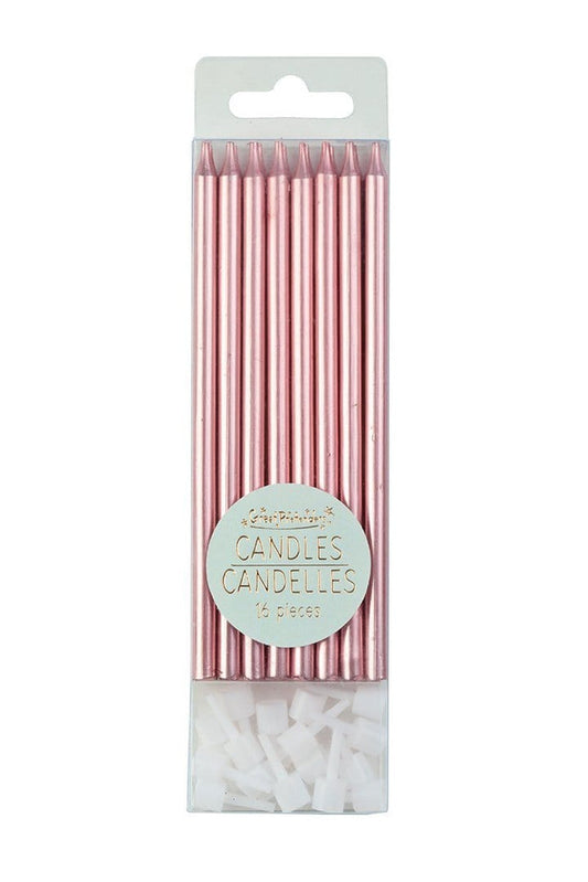 Tårtljus, Metallic Rosa - Great Pretenders