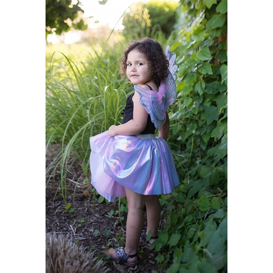 Magical Unicorn Skirt and Wings, Pastel, 4-6 år - Great Pretenders