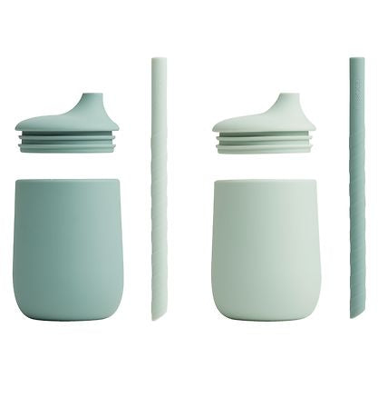 Pipmugg Sugrör 2-pack, 230 ml, Ellis, Mint Mix - Liewood
