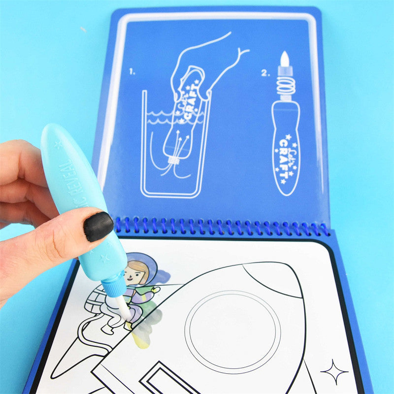 Målarbok, MAGIC REVEAL, Rymden - Robetoy