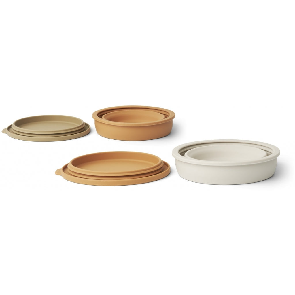 Dale Foldable Bowl Set, Almond Multi Mix