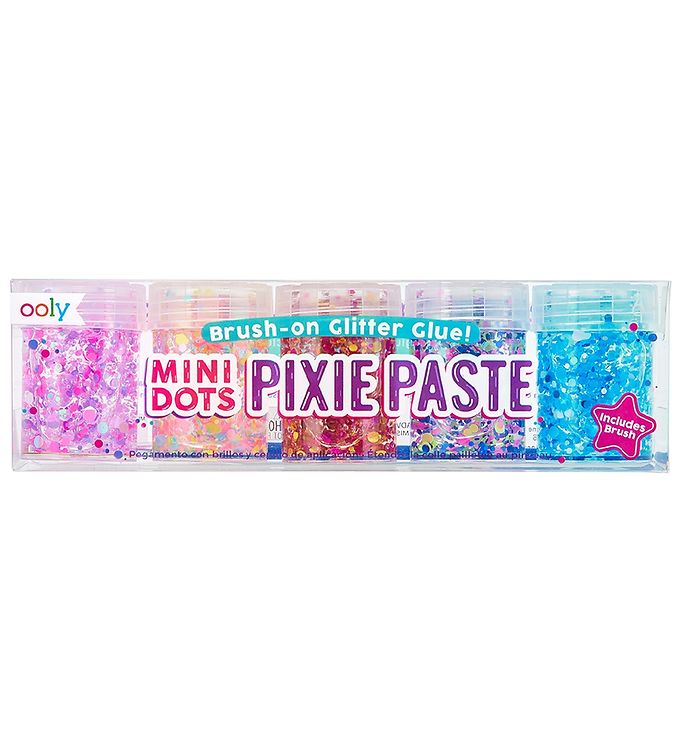 Mini Dots Pixie Paste Glitter Glue + Brush