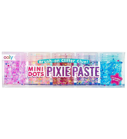 Mini Dots Pixie Paste Glitter Glue + Brush