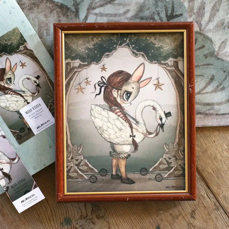 Poster, Miss Edda, 18x24 - Mrs Mighetto