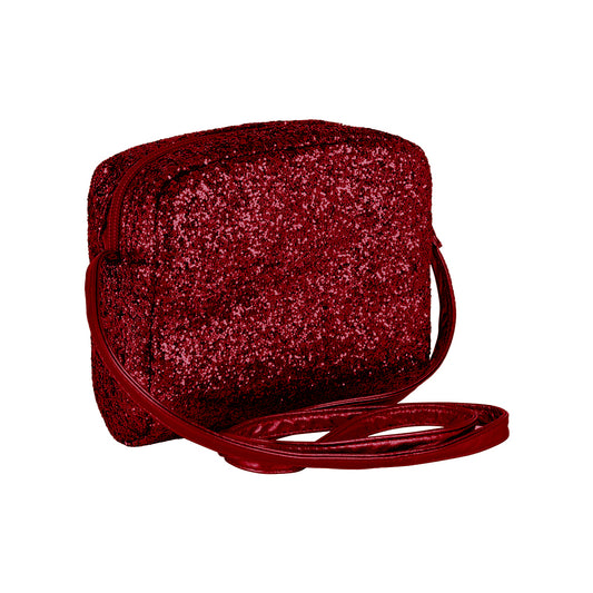 Cross Body Bag, Mimi Glitter Red