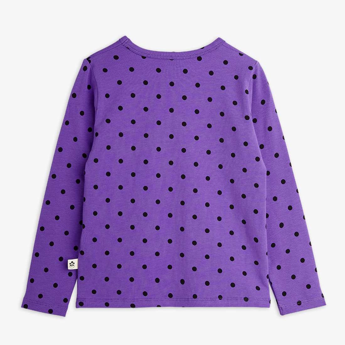 Polka Dot Ls Tee, Purple