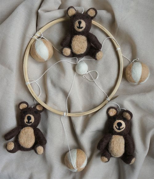 Gamcha Mobile, Teddy/Balls, Beige