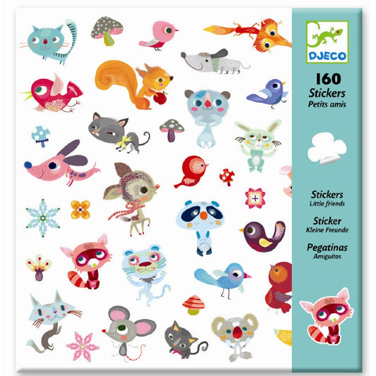 Stickers Små vänner, 160 st - Djeco