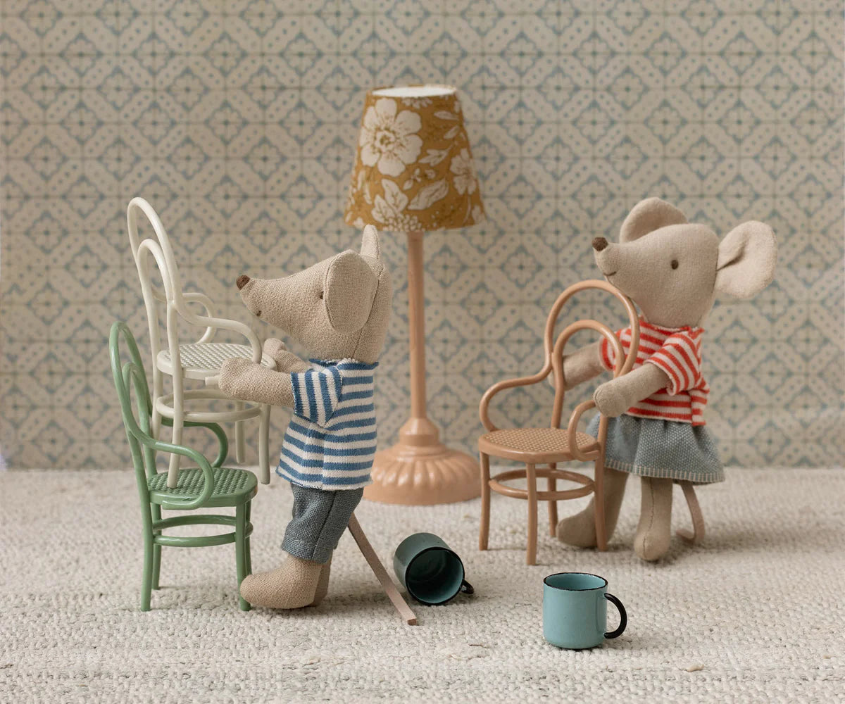 Vintage stol, miniatyr, dark powder -  Maileg