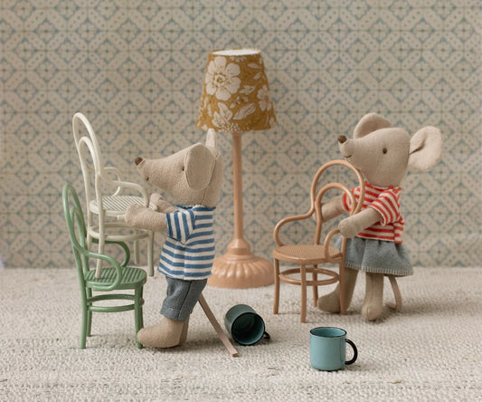 Vintage stol, miniatyr, dark powder -  Maileg