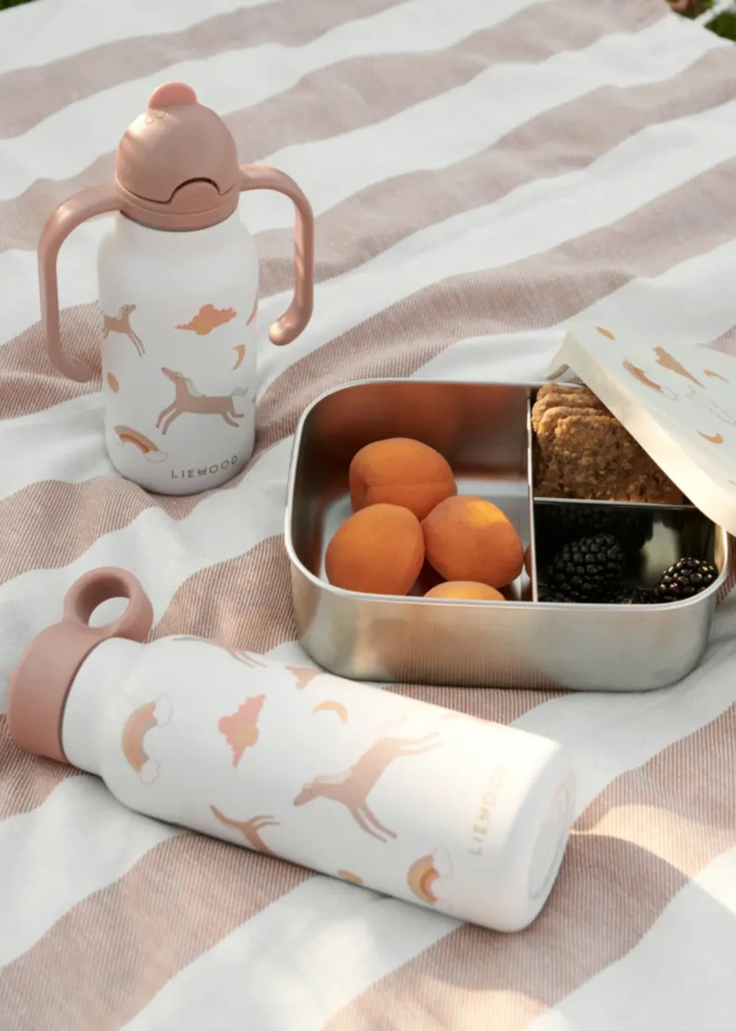 Vattenflaska 250 ml, Kimmie Printed, Dream/Ecru - Liewood