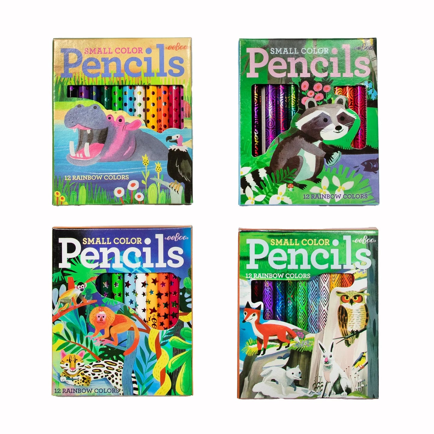 Små Pennor/Pencils, 12 Pack - Eeboo