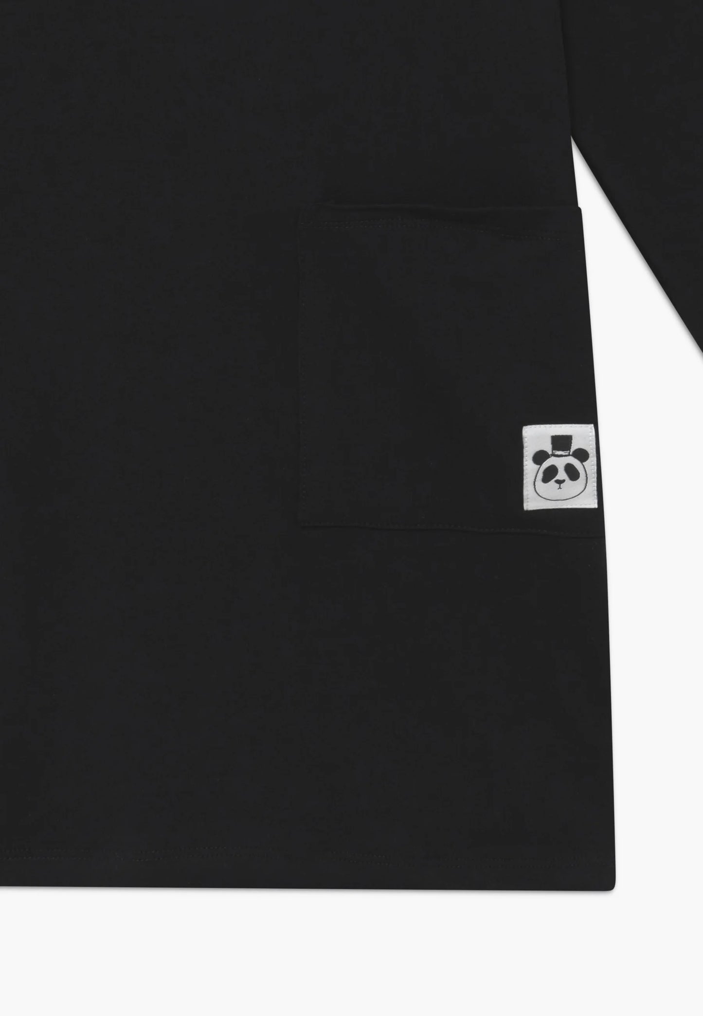 Basic Långärmad Klänning, Svart - Mini Rodini