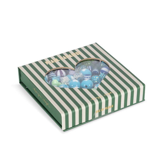 Box Med Pärlor, Blå - Konges Sløjd