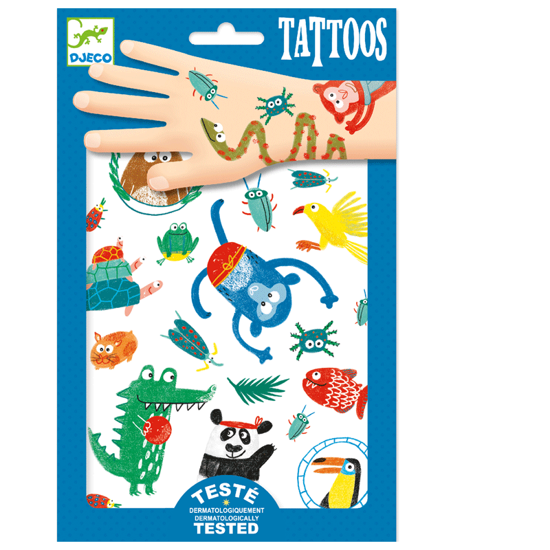 Barntatueringar, Temporära Tatueringar, Nosar - Djeco