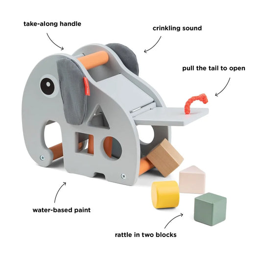Plocklåda trä, Elphee Grey - Done By Deer