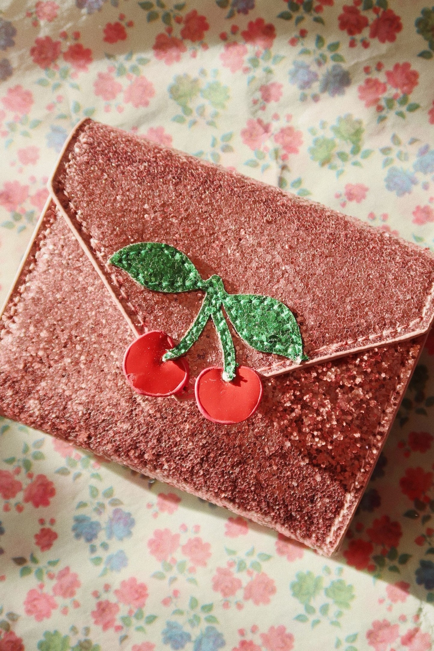 Love Letter Wallet, Pink Glitter