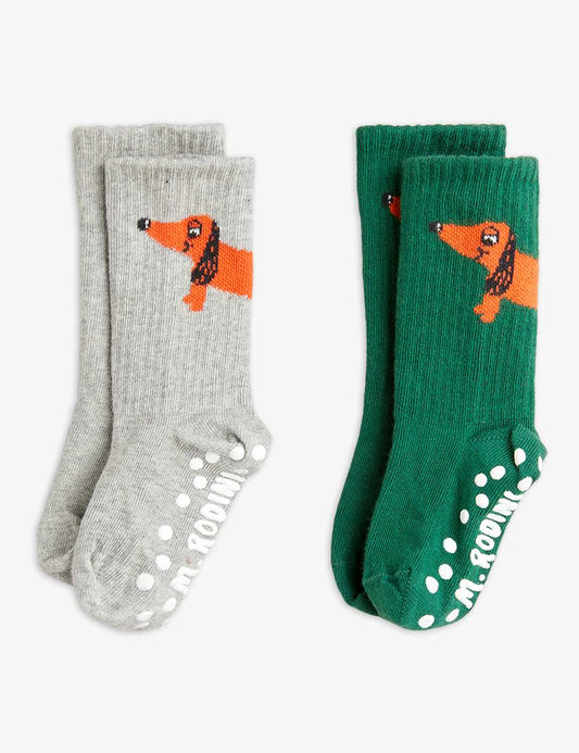 Dog 2-pack Anti Slip Socks, Multi