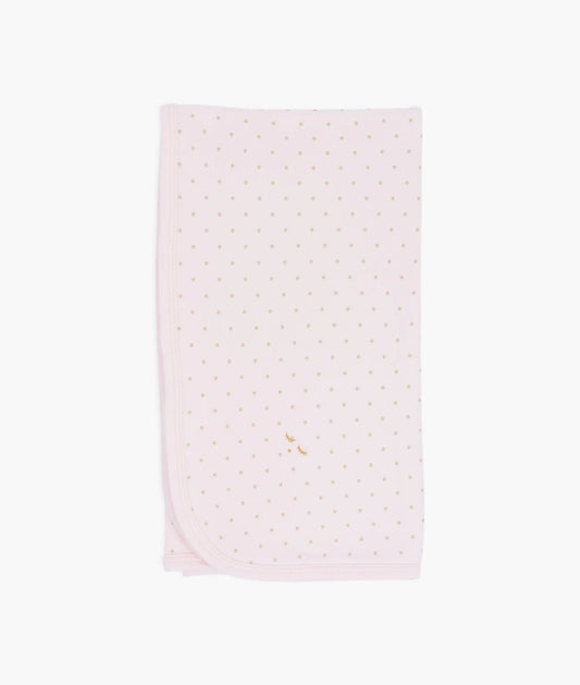 Saturday Blanket Pink/Gold Dots