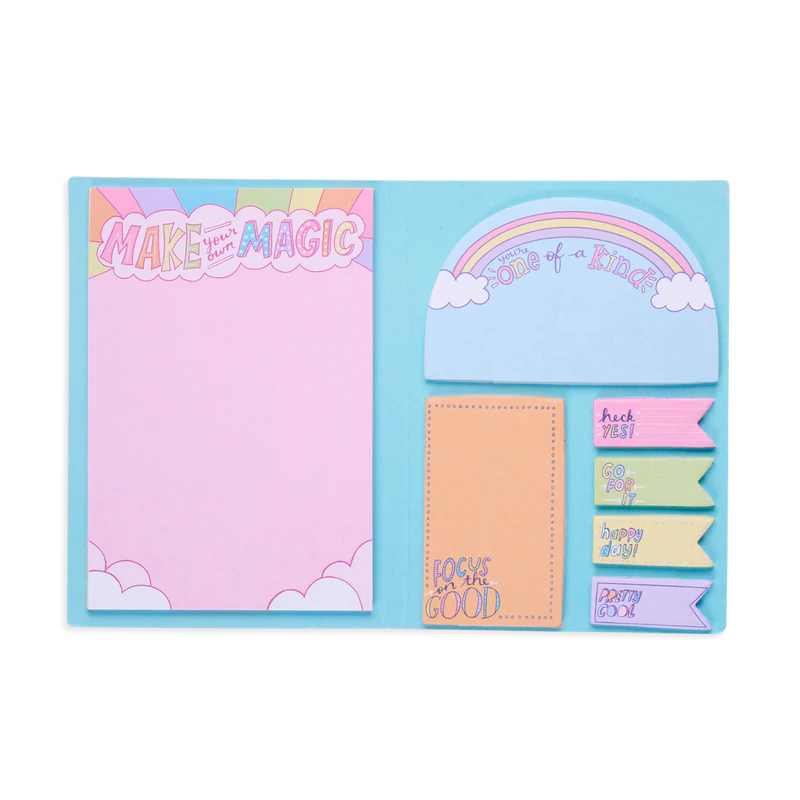 Postit-lappar, Side notes sticky tab note pad, Make Magic - Ooly