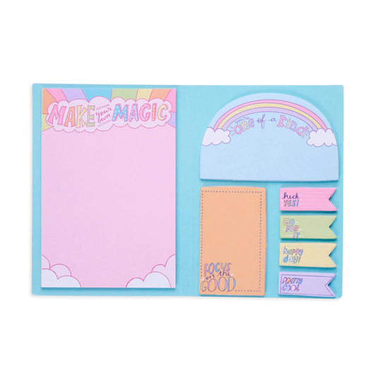 Postit-lappar, Side notes sticky tab note pad, Make Magic - Ooly