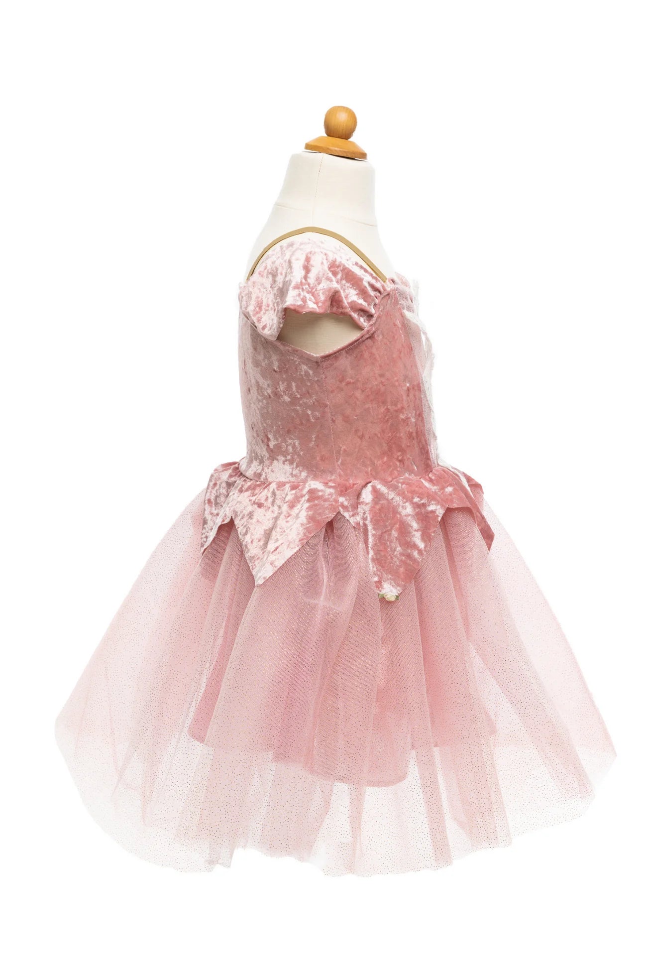 Holiday Ballerina Dress, Dusty Rose