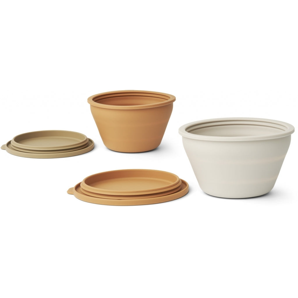 Dale Foldable Bowl Set, Almond Multi Mix