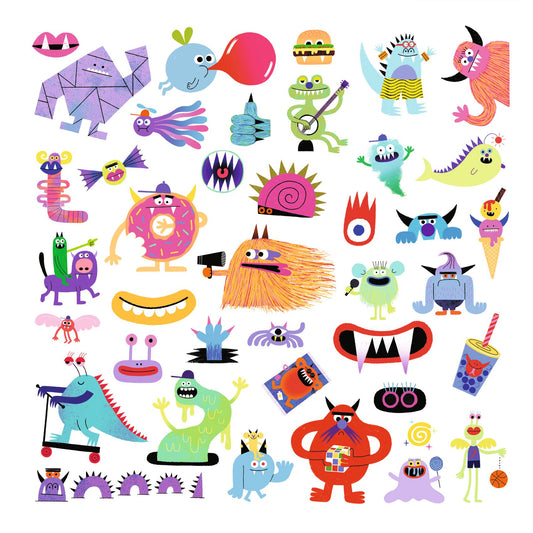Stickers Monster, 160 st - Djeco
