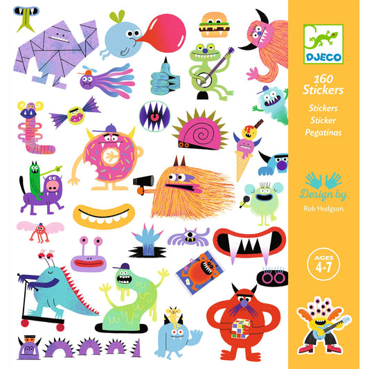 Stickers Monster, 160 st - Djeco