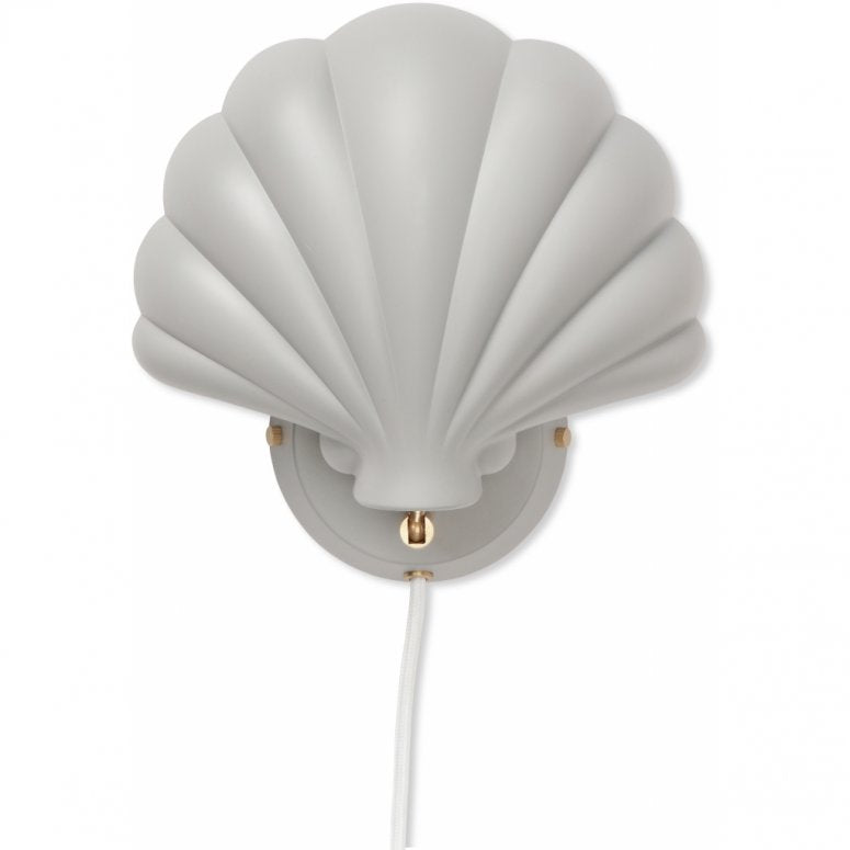 Vägglampa, Snäcka i Metall - Rose eller Grey Leaves, Välj din färg - Konges Slöjd