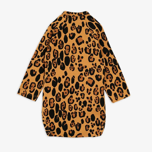 Basic Leopard Omlottbody, Beige - Mini Rodini