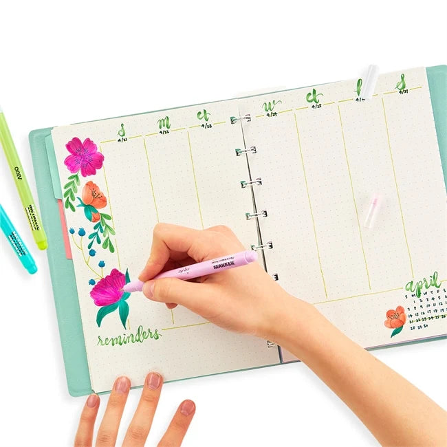 Penselpennor, Color Lustre Metallic Brush Markers - Ooly