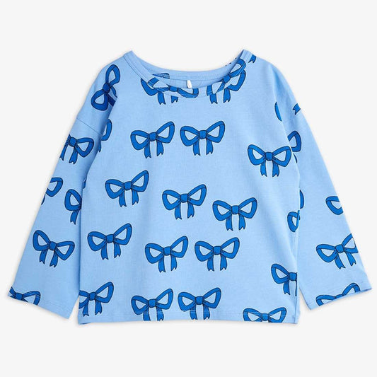 Bow AOP LS Tee, Blue