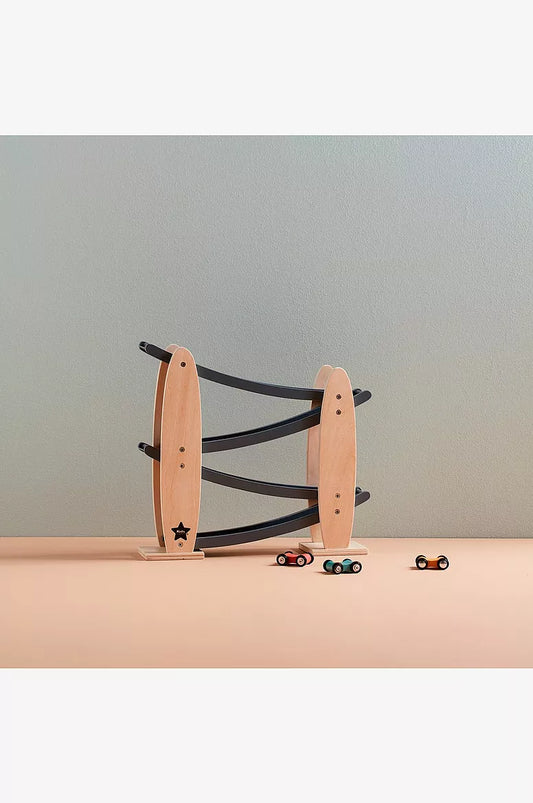 Bilbana, Car Track, Natur/Grå - Kids Concept