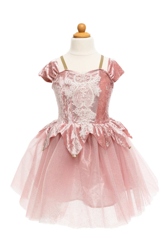 Holiday Ballerina Dress, Dusty Rose