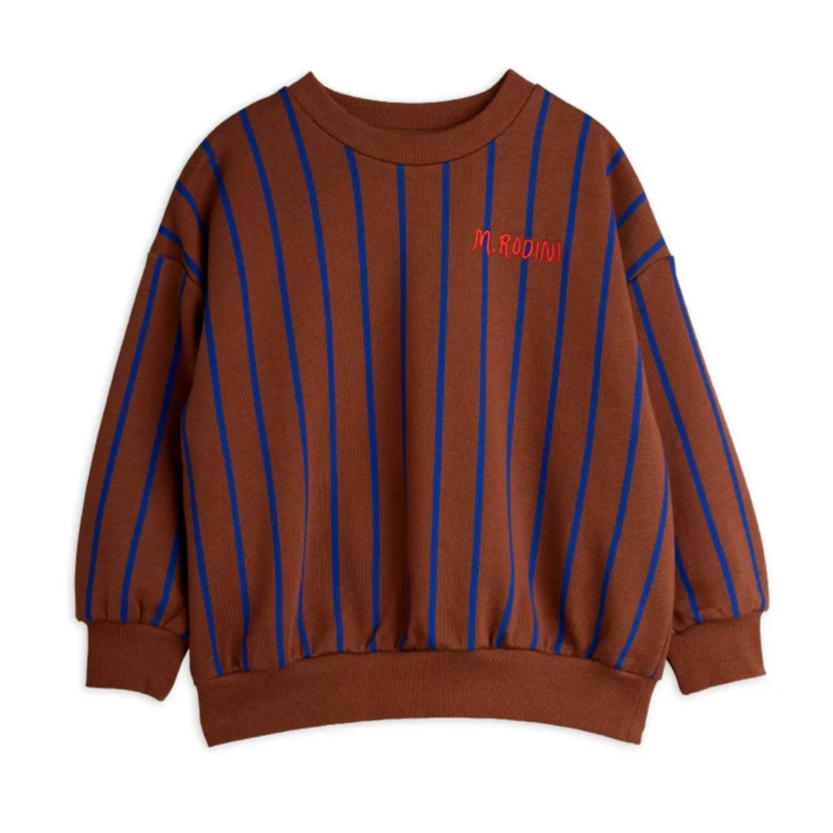 Vertical Stripe Sweatshirt, Chapter 1, Brun - Mini Rodini