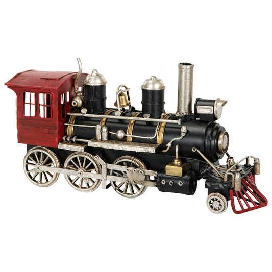 Lok, Svart/Rött, Metall - A Lot Decoration