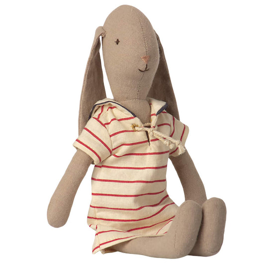 Kanin 26 cm, Storlek 2, Randig Strandklänning - Maileg