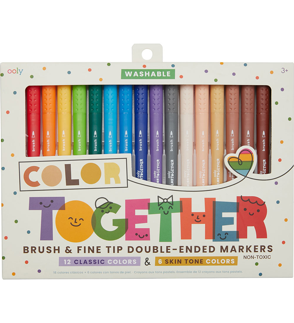 Dubbelsidiga Tuschpennor, 18-pack - Ooly